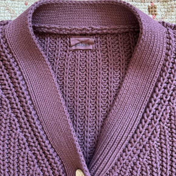 babaà cardigan no18 black cherry - Picture 7 of 13